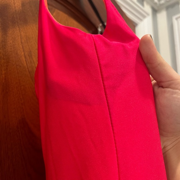 La Femme Prom 30665 Neon Coral Size 6 - Picture 13 of 15